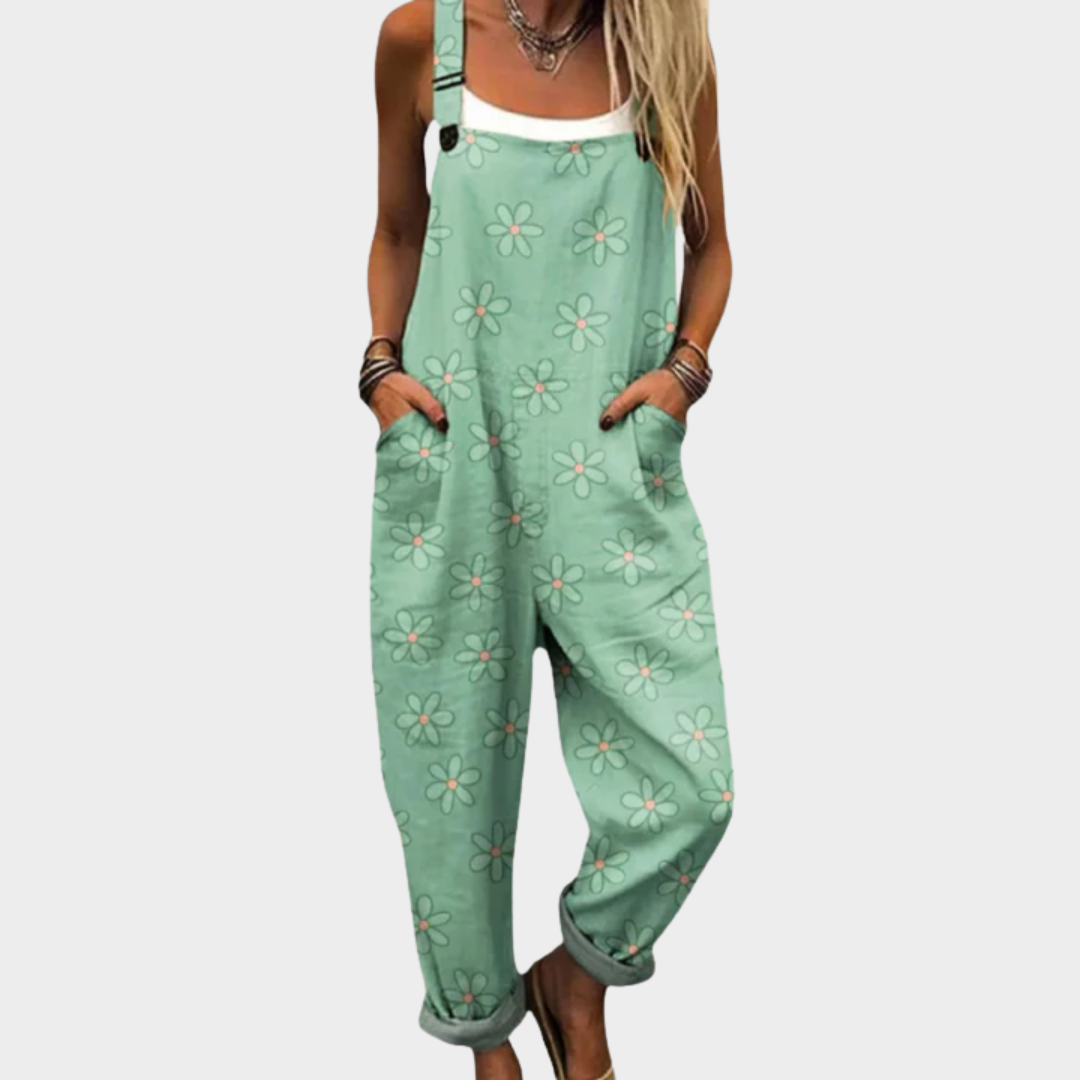 Fernanda | Comfortable Printed Dungarees