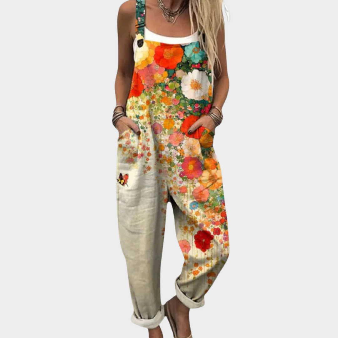 Carmen | Comfortable Printed Dungarees