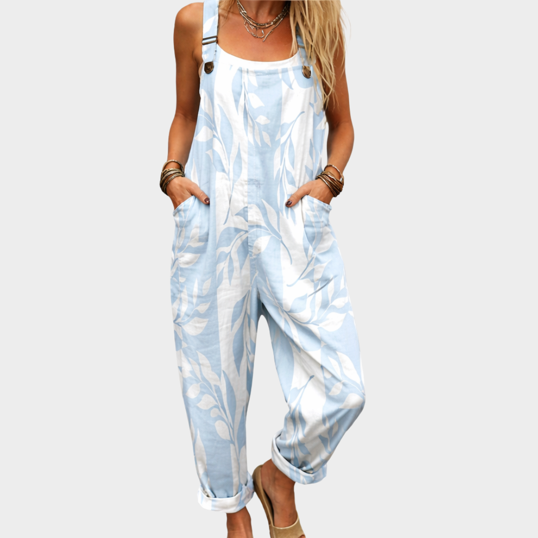 Catalina | Comfortable Printed Dungarees