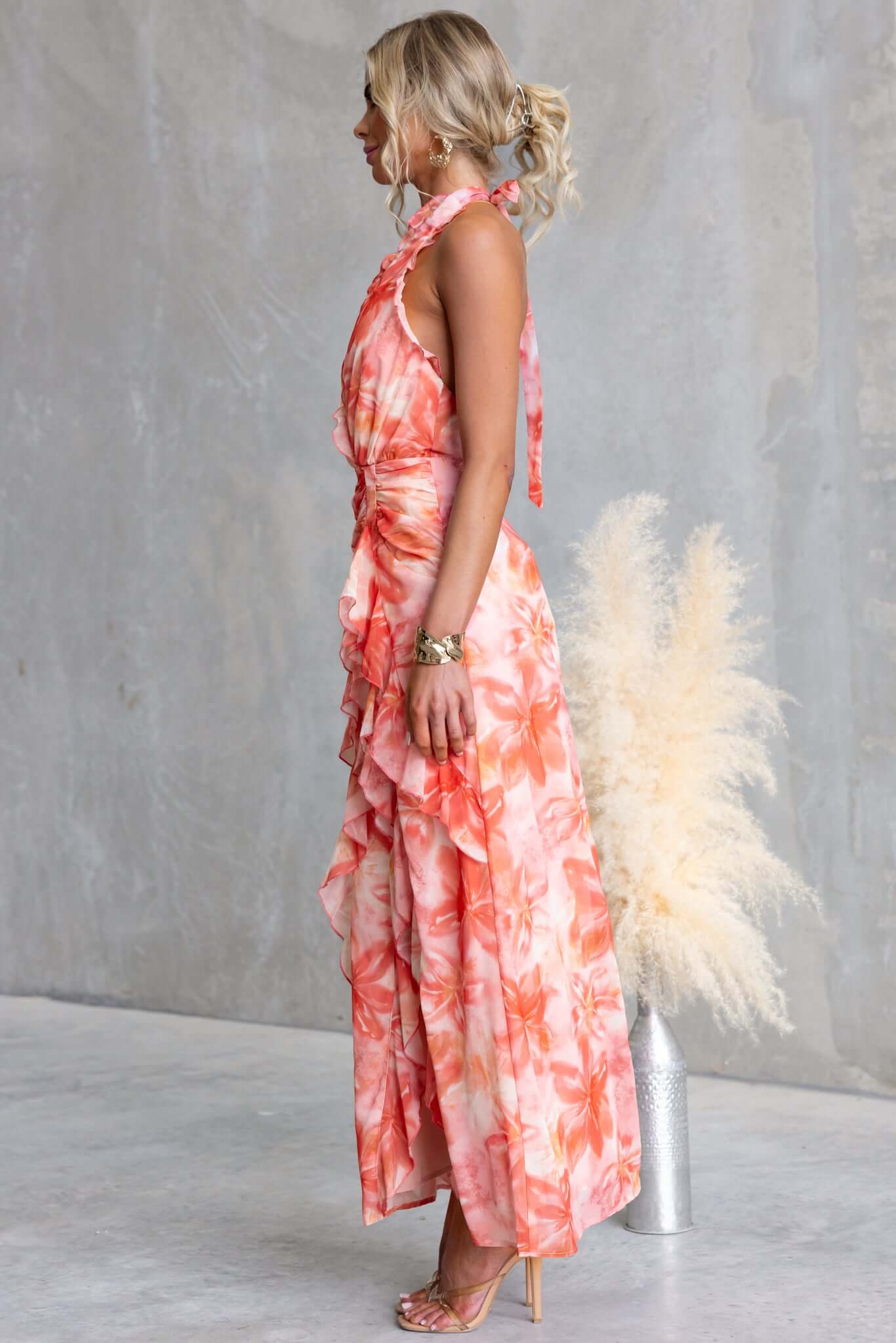 Dress Andrea™ - Elegance tropical with flowing movement