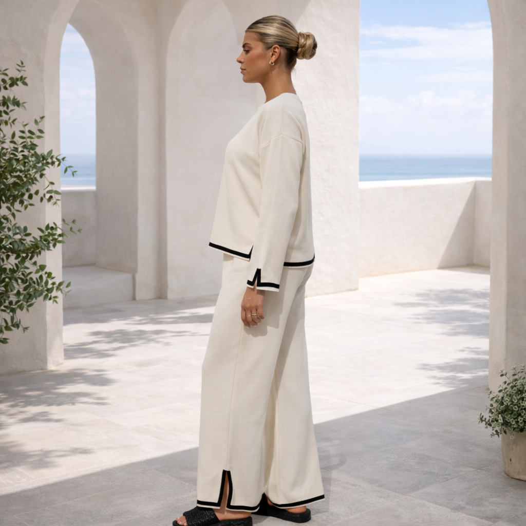 SET KNIT CREAM CONTRAST™ | Minimalism sophisticated for your everyday wear