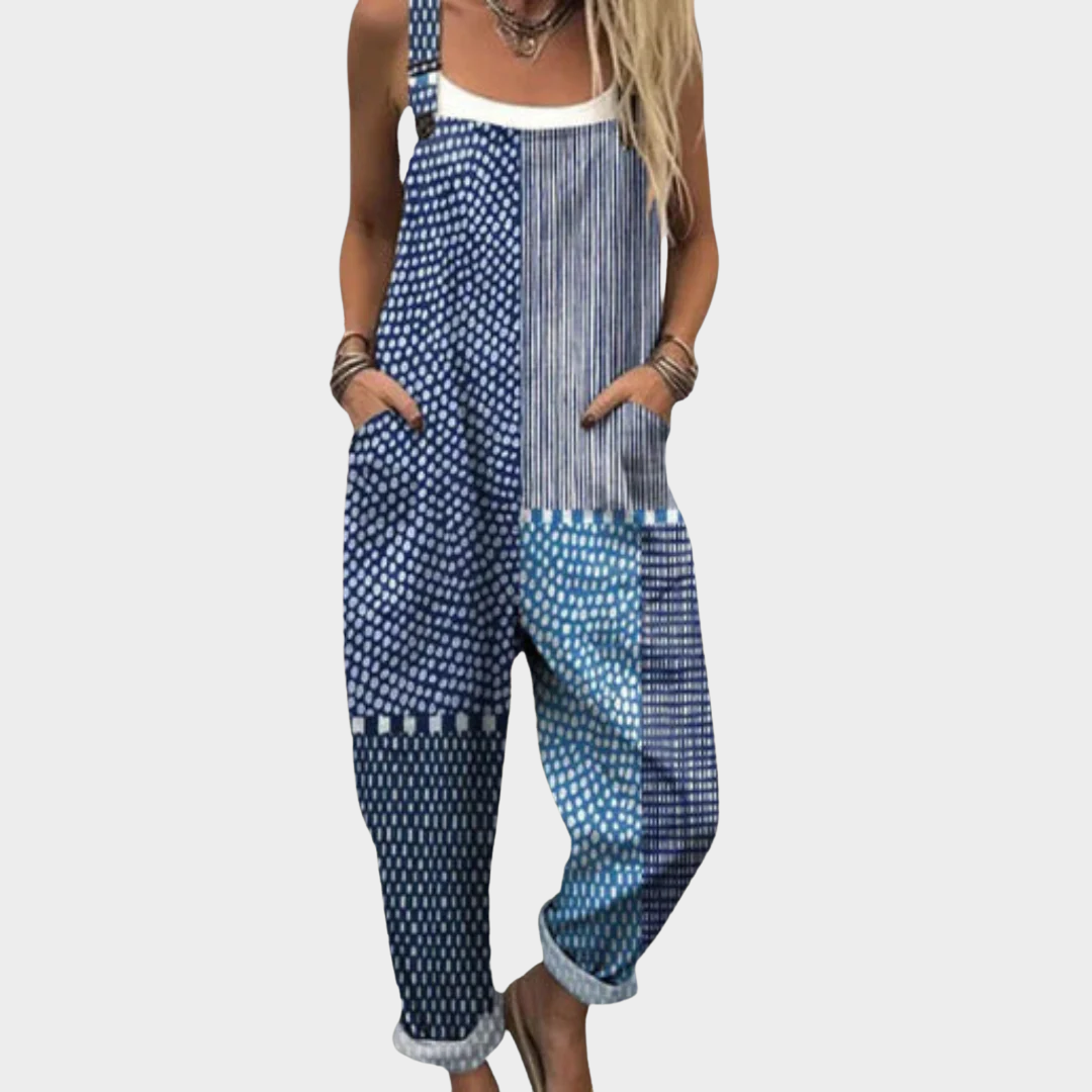 Camila | Comfortable Printed Dungarees