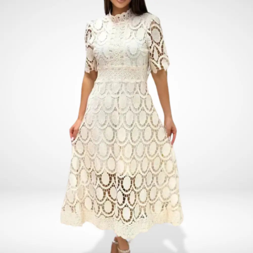 Via | Dress long with lace elegant