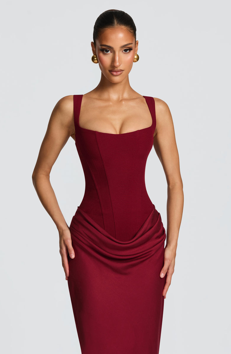 ELENA™ | DRESS MAXI WITH SHAPE OF HOURGLASS OF SAND