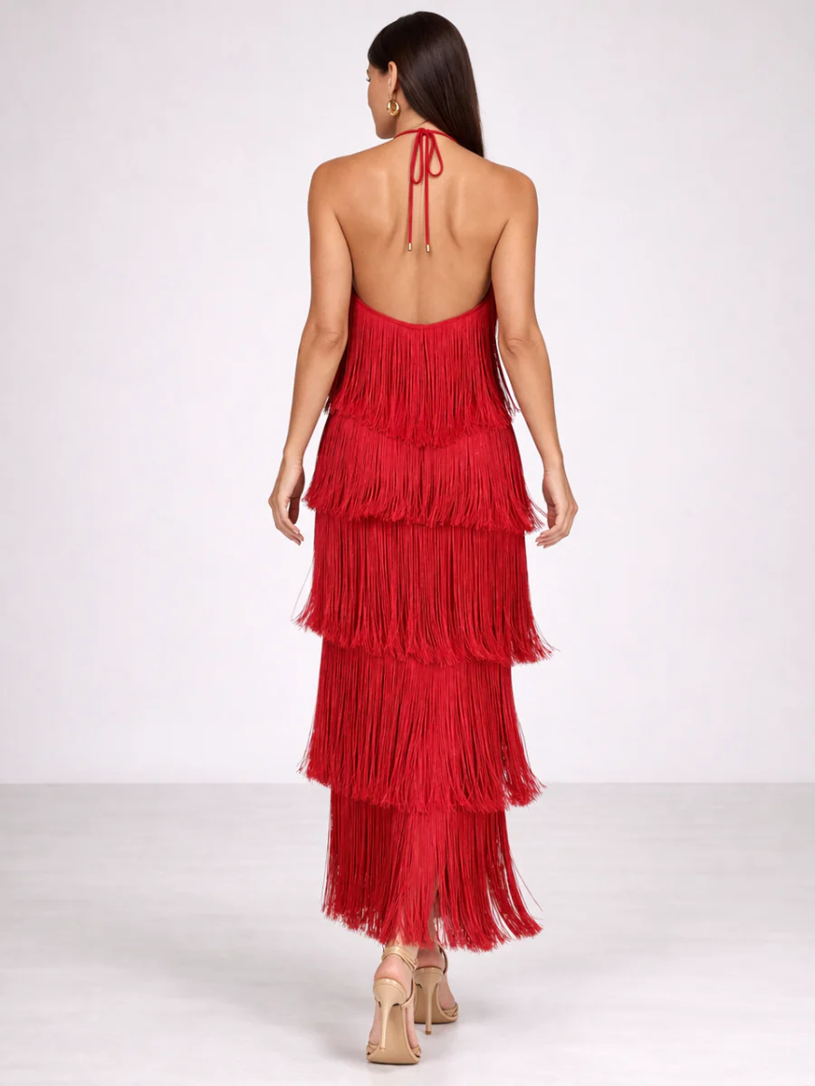 Maika™ Dress | Golden Glamour that Turns Every Head