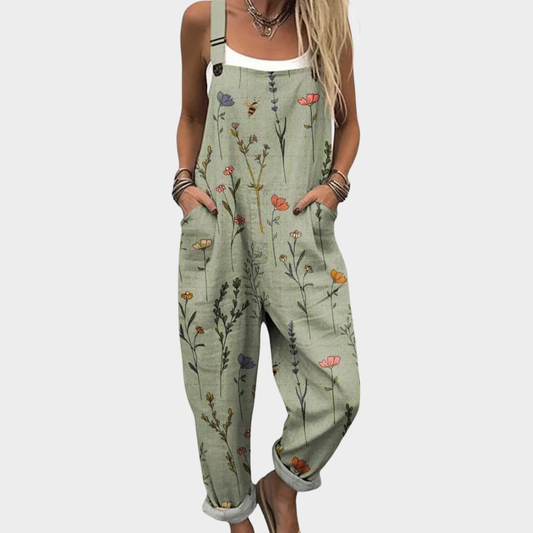 Valentina | Comfortable Printed Dungarees
