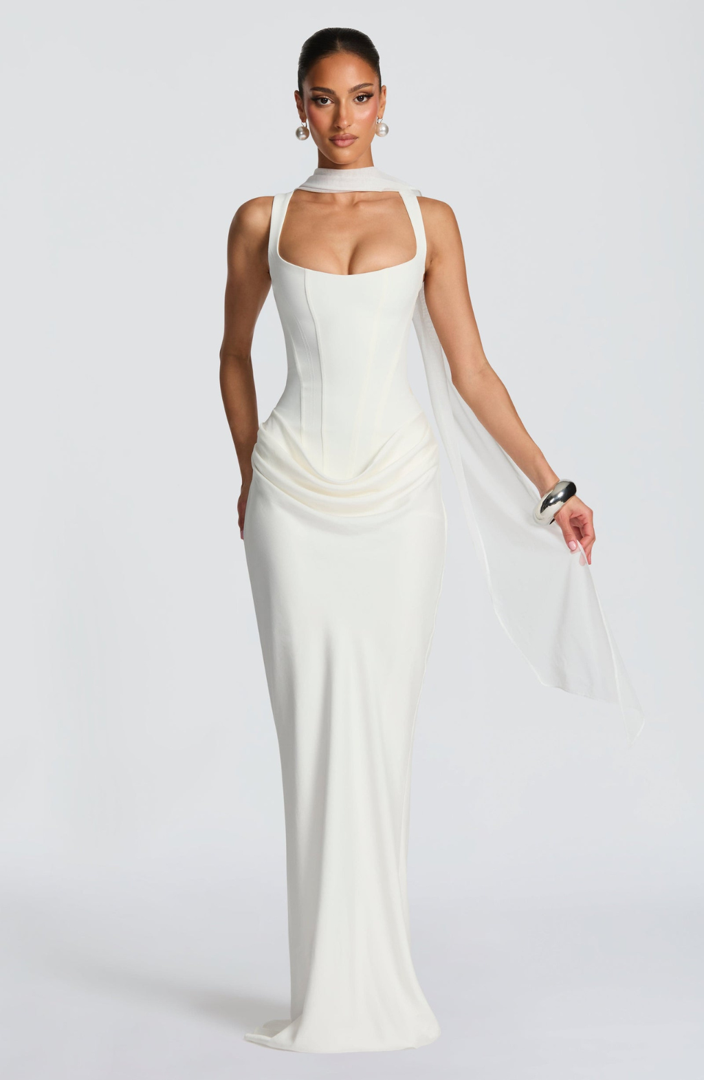 Pink™ | Dress with silhouette flowing with corset fitted