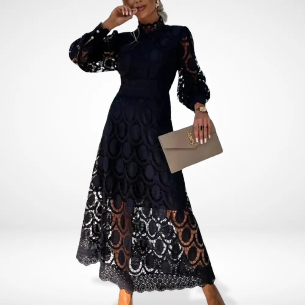 Via | Dress long with lace elegant