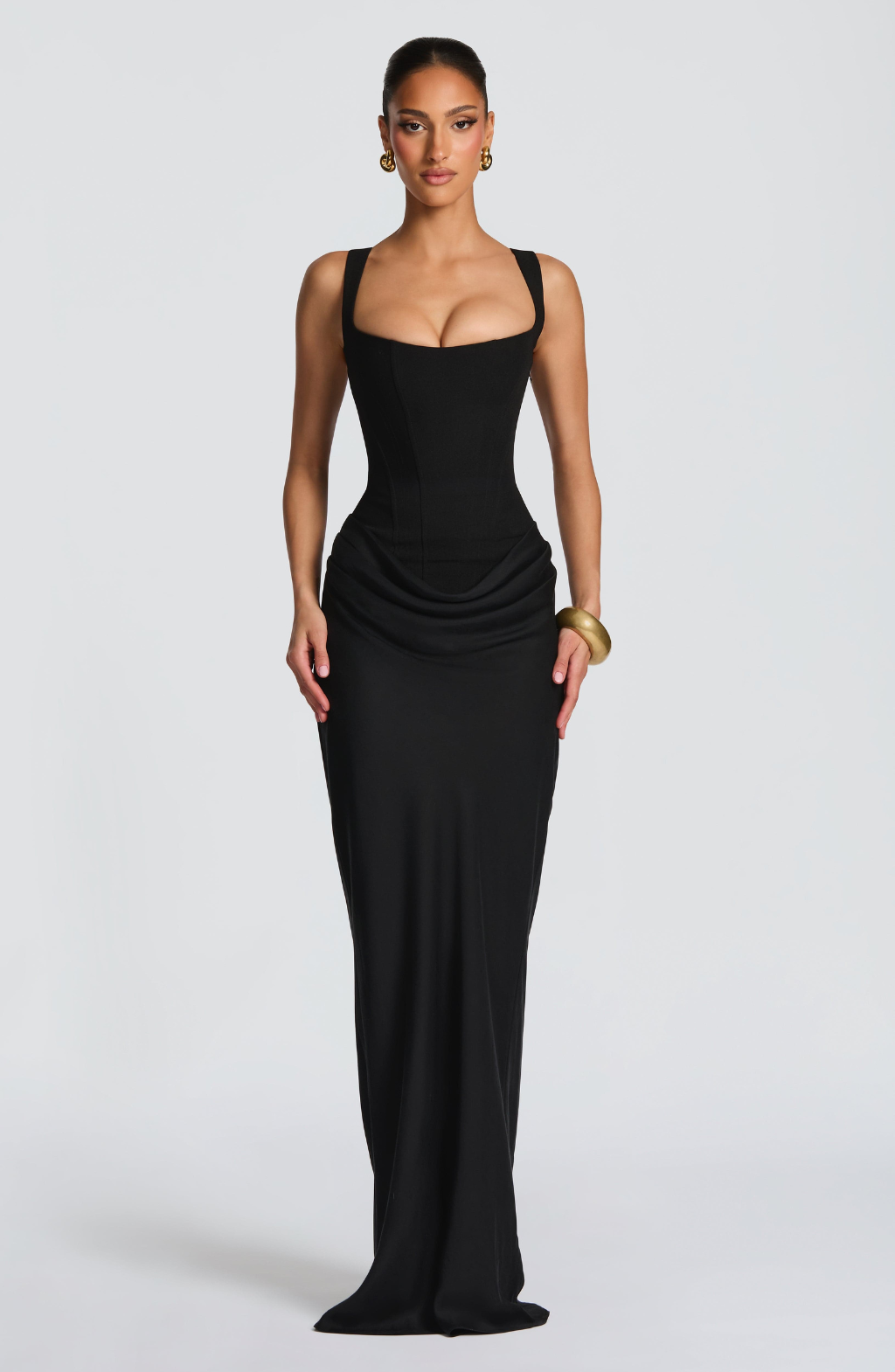ELENA™ | DRESS MAXI WITH SHAPE OF HOURGLASS OF SAND