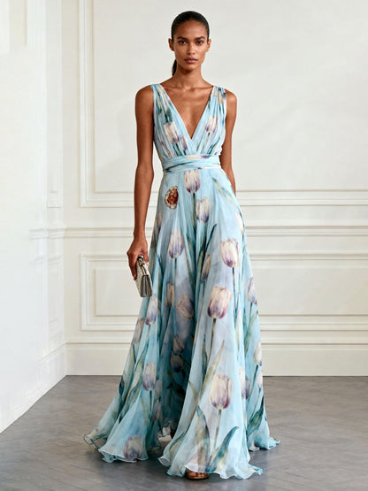 Nerea™ Dress | Floral Elegance that enhances your silhouette