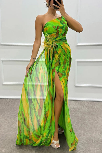 Dress Draped Vibrant