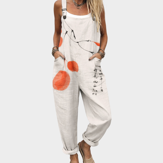 Claudia | Comfortable Printed Dungarees