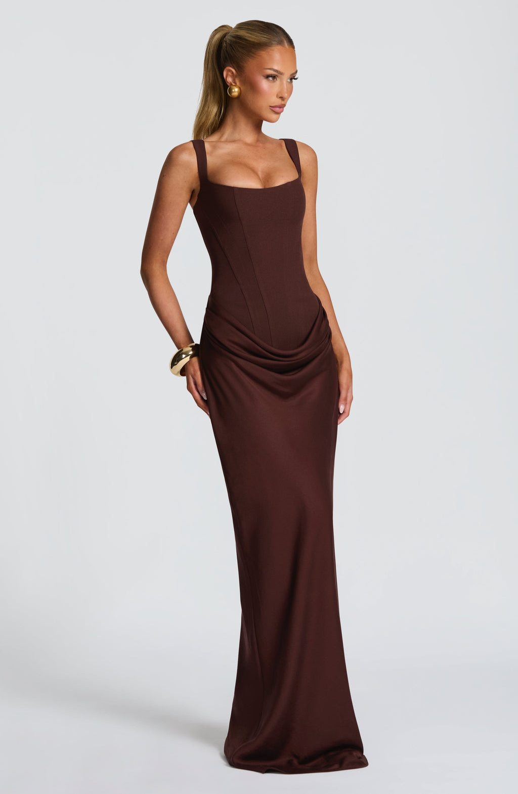 Pink™ | Dress with silhouette flowing with corset fitted