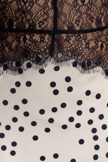 Light™ | Dress Maxi Polka dots with Encaje Elegant