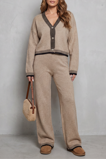Amelia™ | Set Knit Relaxed with Details in Contraste