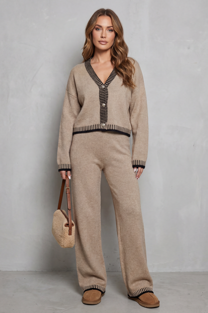 Amelia™ | Set Knit Relaxed with Details in Contraste
