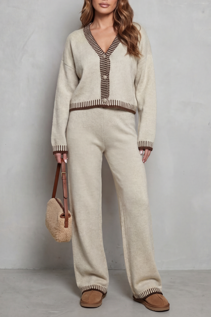 Amelia™ | Set Knit Relaxed with Details in Contraste