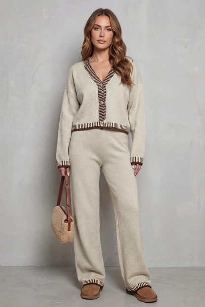 Amelia™ | Set Knit Relaxed with Details in Contraste
