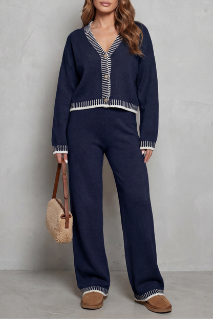 Amelia™ | Set Knit Relaxed with Details in Contraste