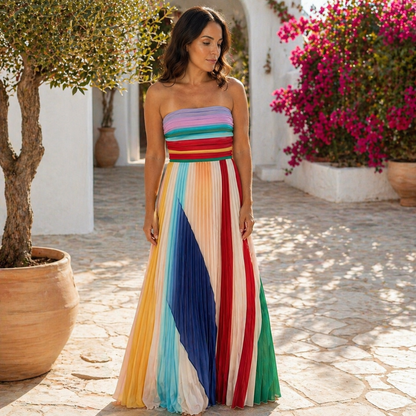 Plain™ | Dress long strapless elegant and sophisticated