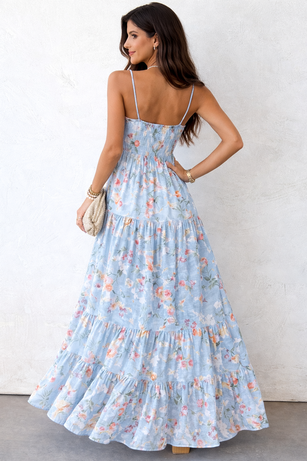 Sky blue™ Dress | Freshness floral with elegance natural