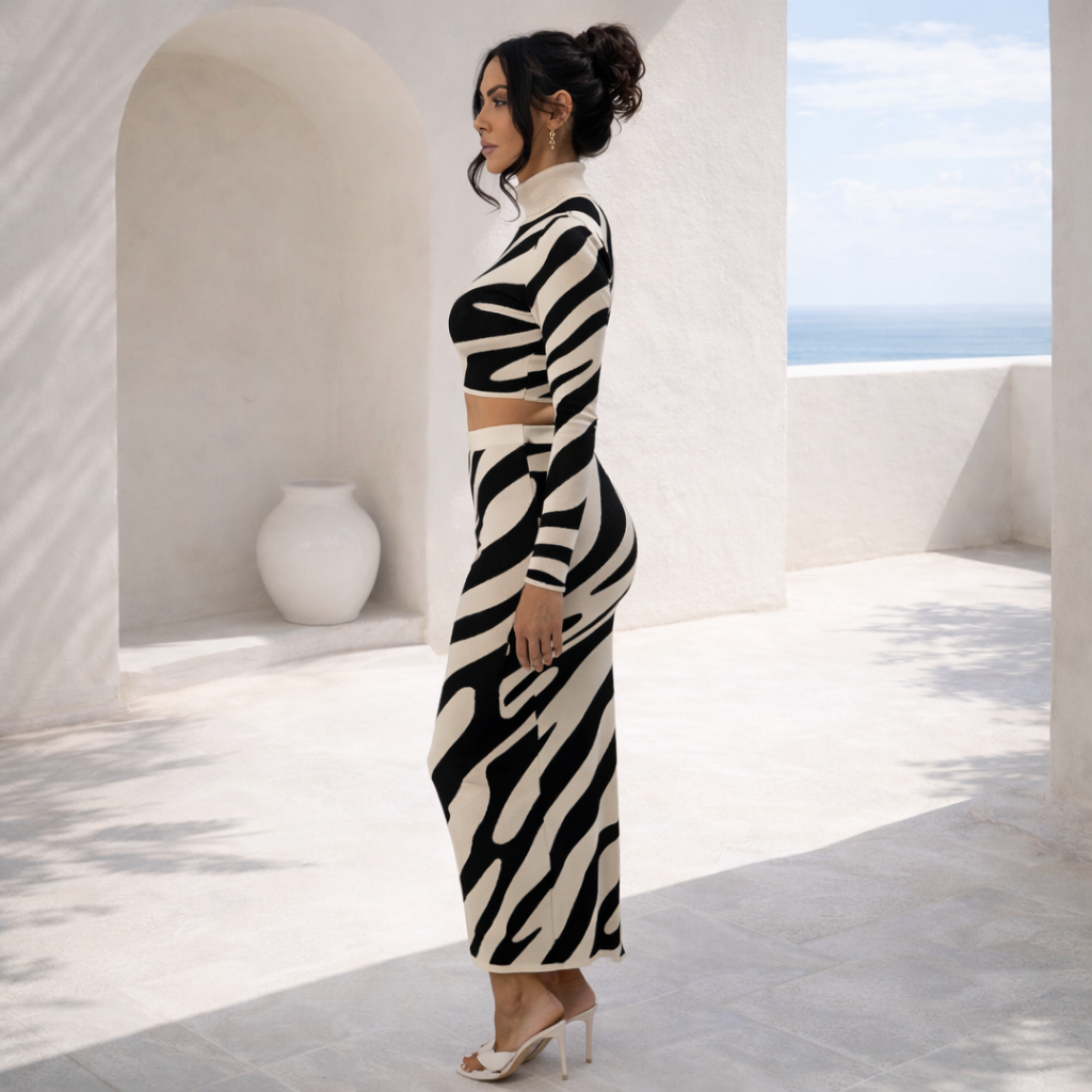 SET LENA ZEBRA™ | Impacto gráfico with elegance modern