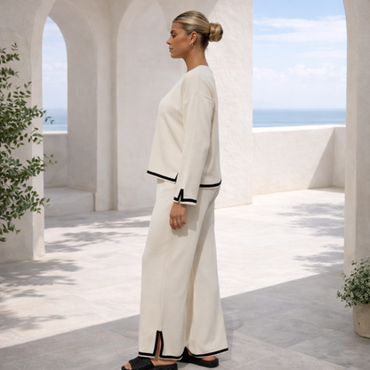 SET KNIT CREAM CONTRAST™ | Minimalism sophisticated for your everyday wear