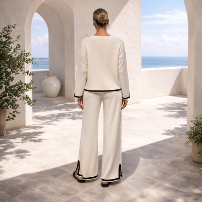 SET KNIT CREAM CONTRAST™ | Minimalism sophisticated for your everyday wear