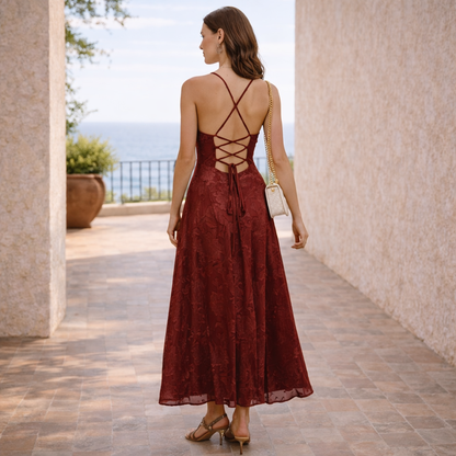 BUGANVILLA™ DRESS | Elegance intense in jacquard floral