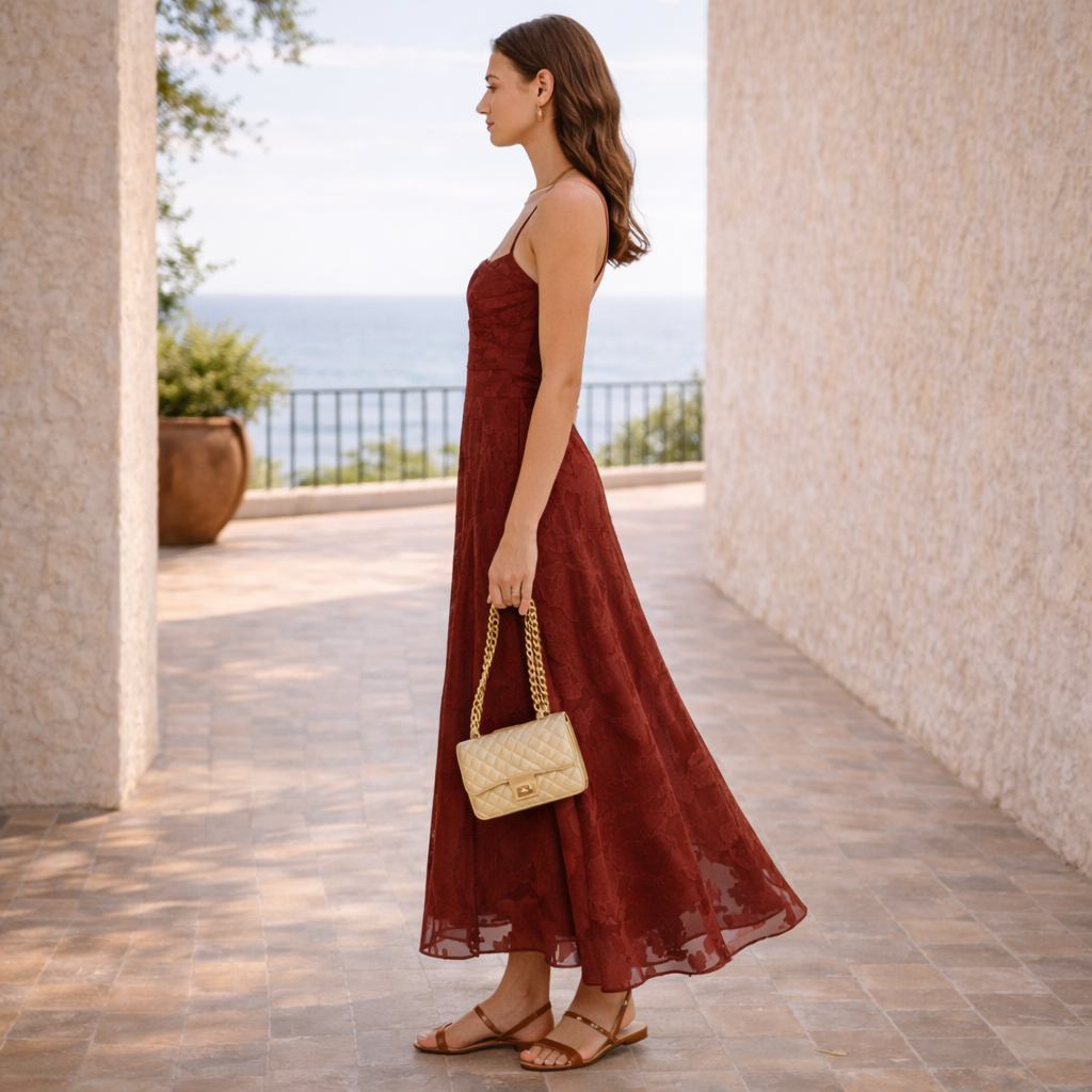 BUGANVILLA™ DRESS | Elegance intense in jacquard floral