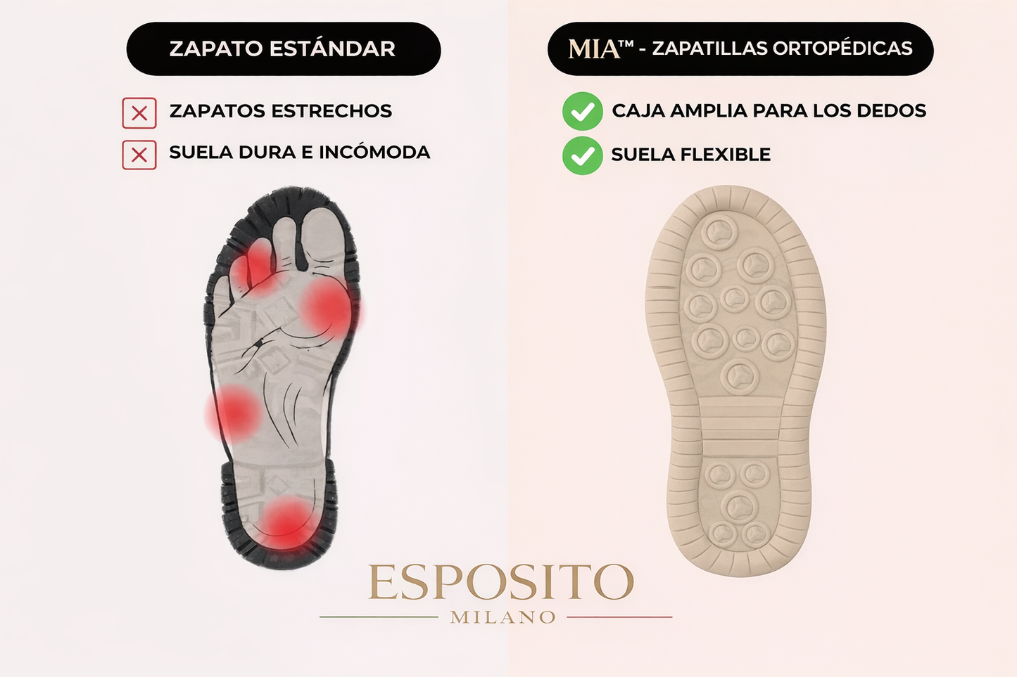 Mia™ – Trainers orthopaedic comfortable and without dolor