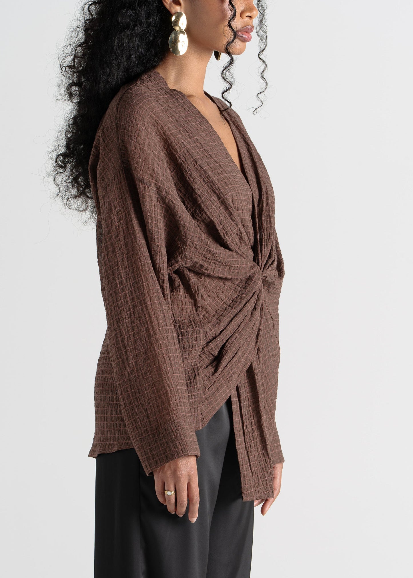 Esme Draped Twist Blouse