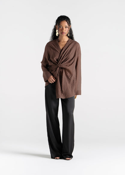 Esme Draped Twist Blouse