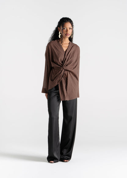 Esme Draped Twist Blouse