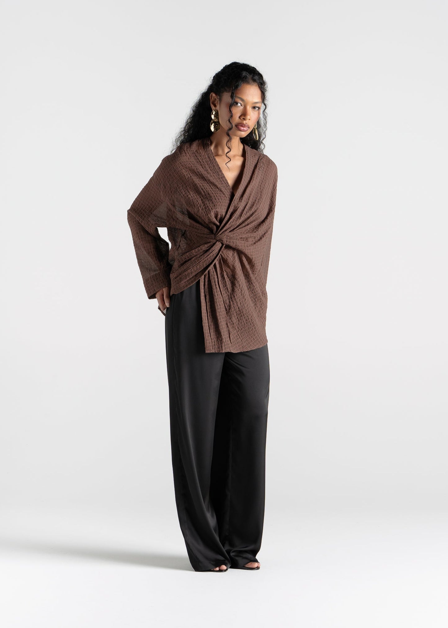Esme Draped Twist Blouse