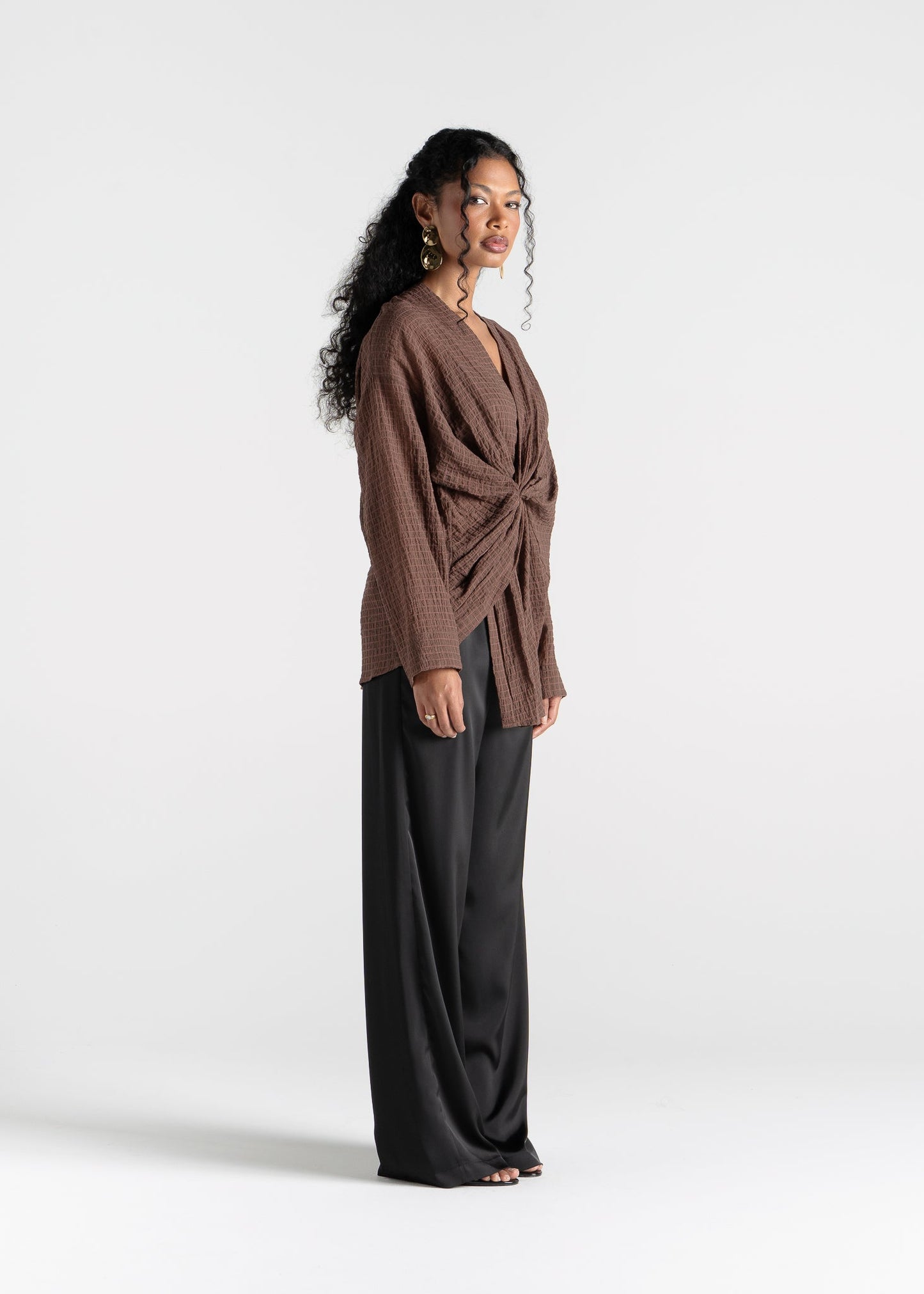 Esme Draped Twist Blouse
