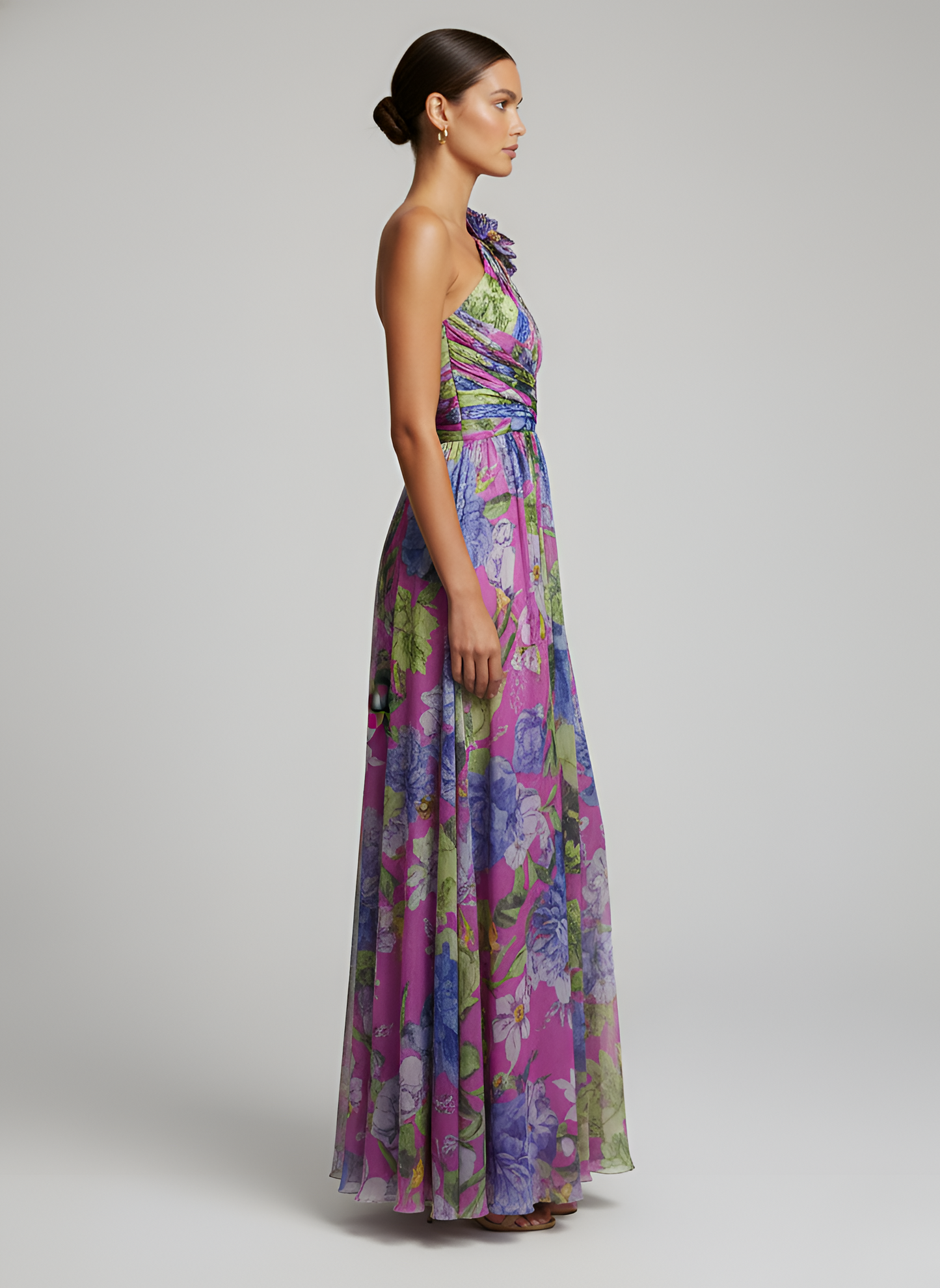 Daniela™ | Dress Floral Asymmetric of Impacto