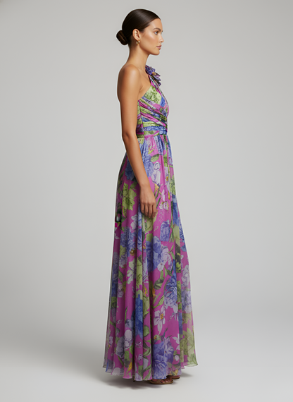 Daniela™ | Dress Floral Asymmetric of Impacto