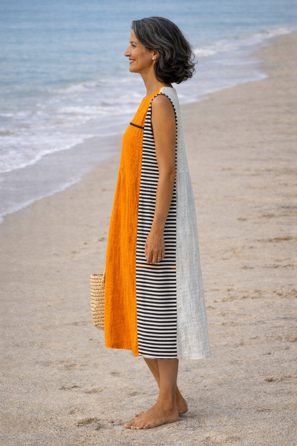 Maya | Dress Midi to Stripes