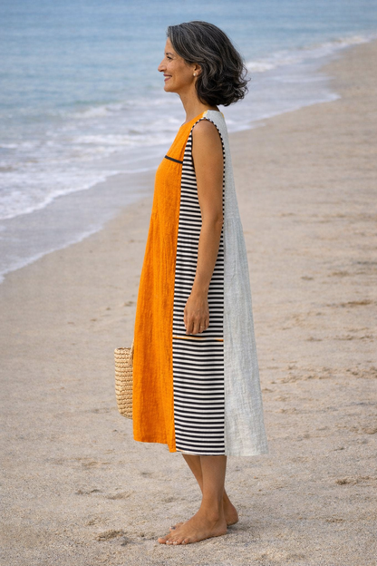 Maya | Dress Midi to Stripes