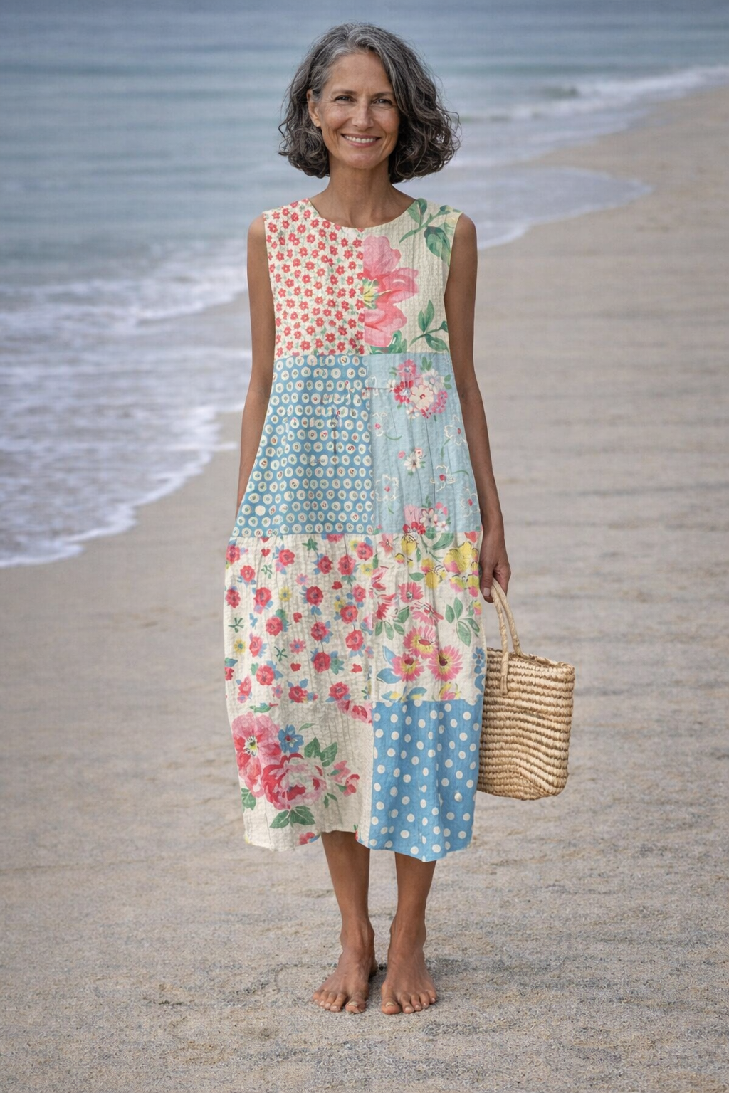 Valeria | Dress Midi of Patchwork