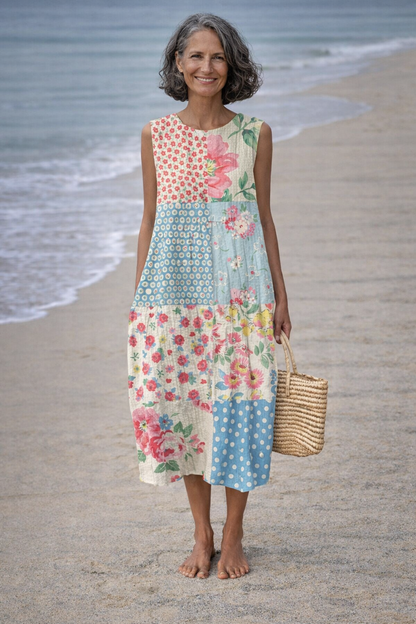 Valeria | Dress Midi of Patchwork