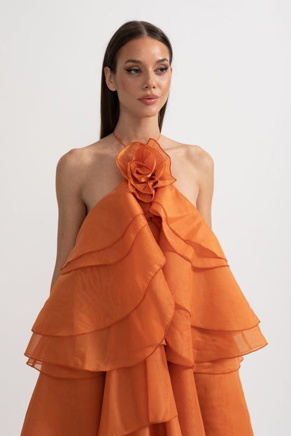 Rocío™ | Dress Maxi Voluminoso with Ruffles