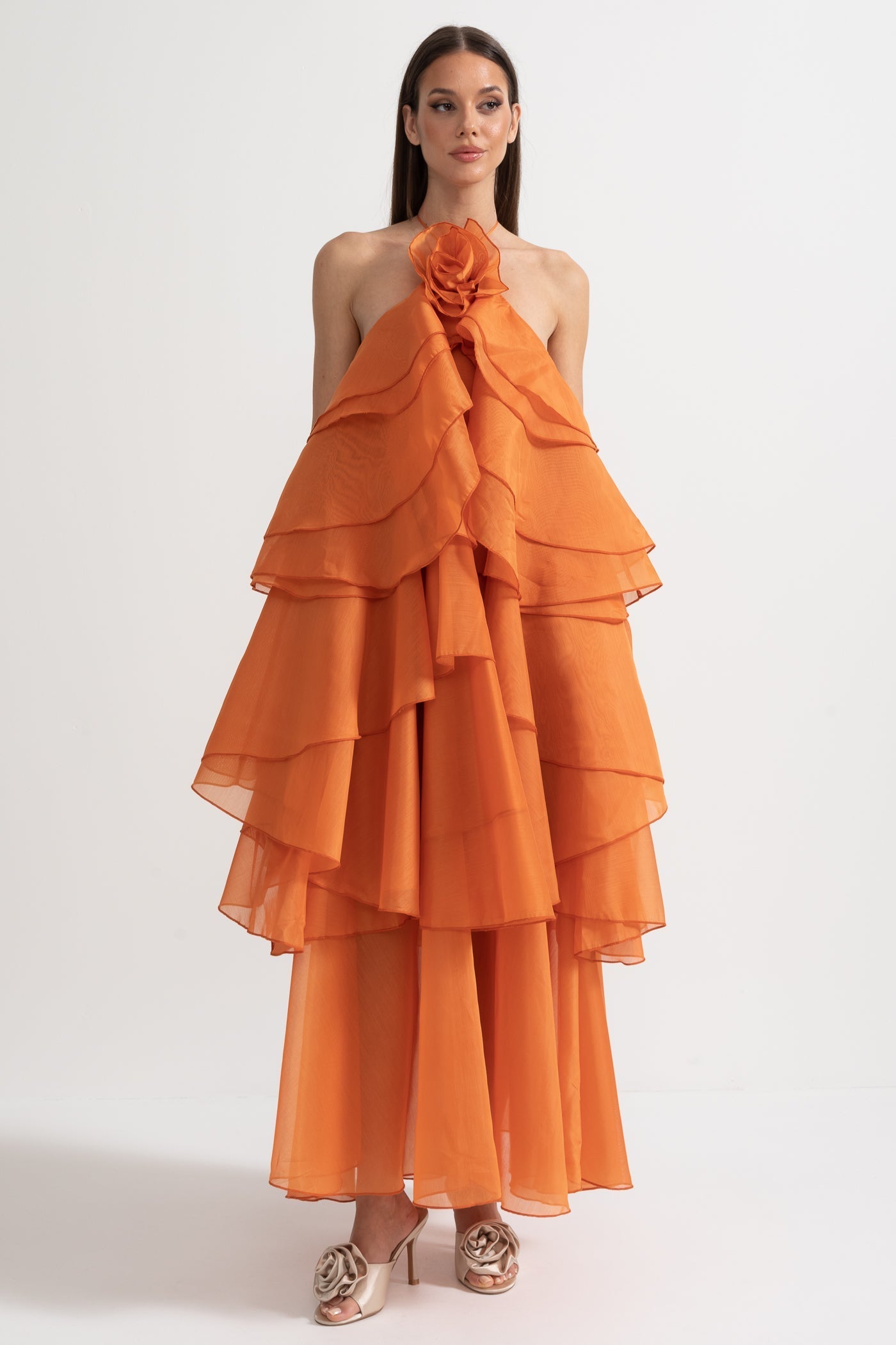 Rocío™ | Dress Maxi Voluminoso with Ruffles