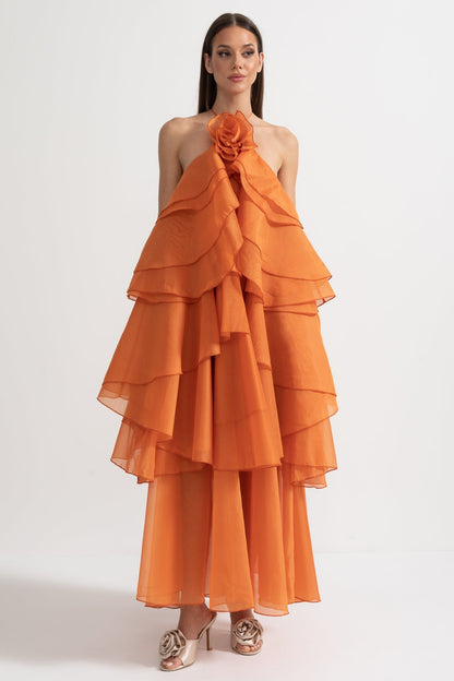 Rocío™ | Dress Maxi Voluminoso with Ruffles