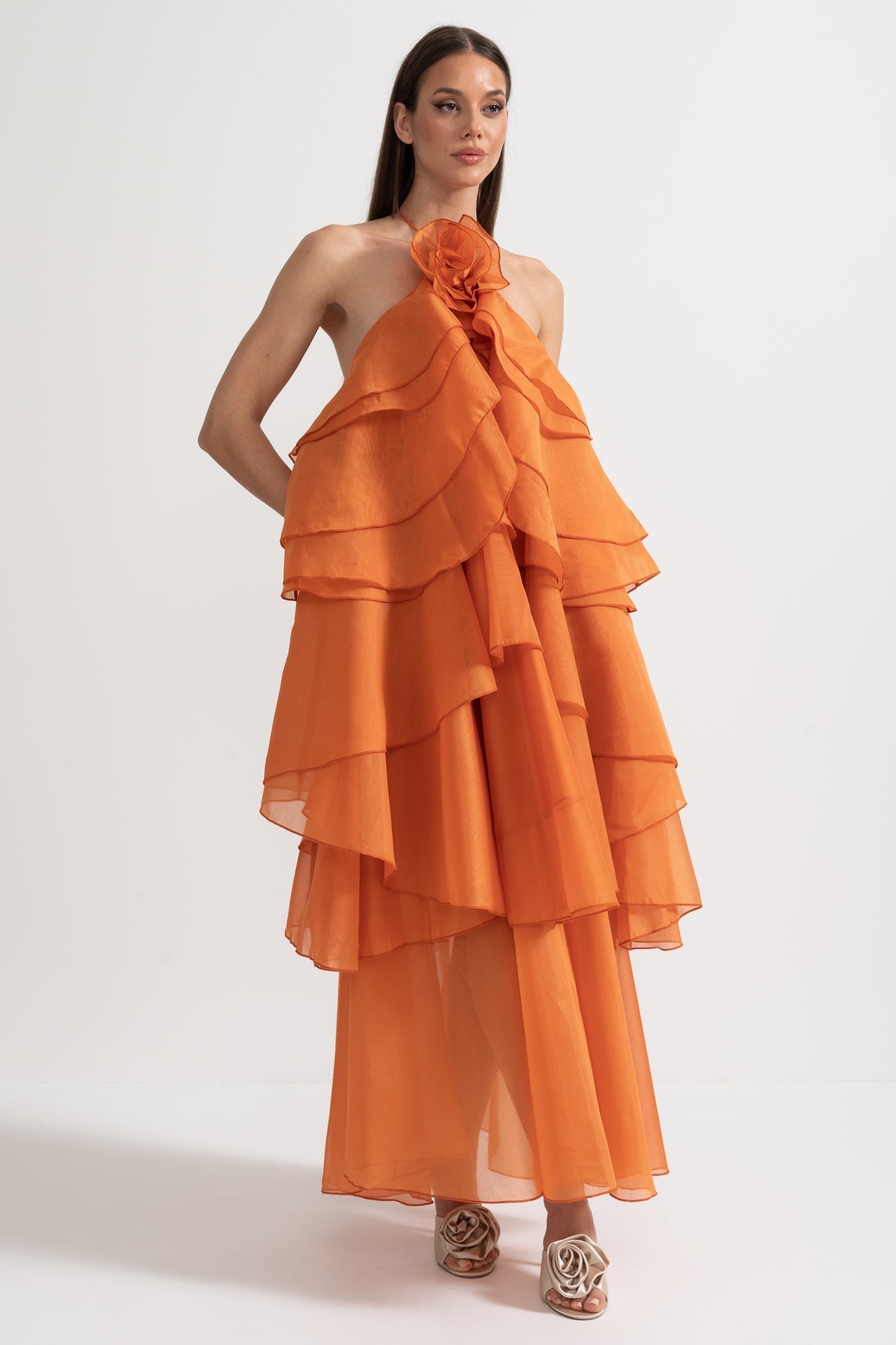 Rocío™ | Dress Maxi Voluminoso with Ruffles