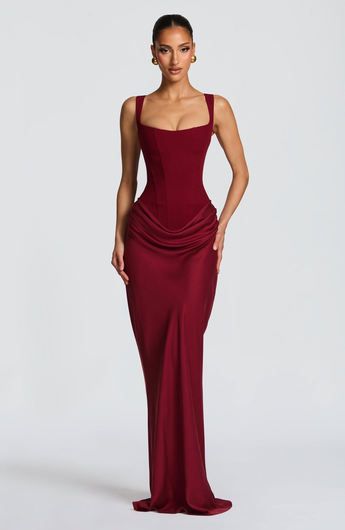 Pink™ | Dress with silhouette flowing with corset fitted