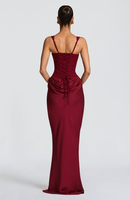 ELENA™ | DRESS MAXI WITH SHAPE OF HOURGLASS OF SAND