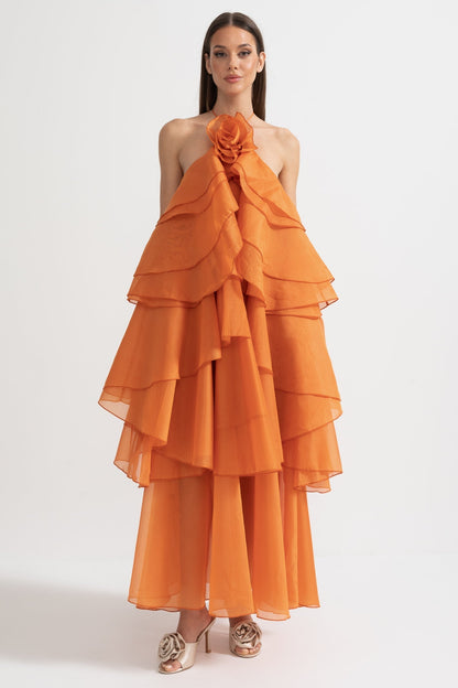 Rocío™ | Dress Maxi Voluminoso with Ruffles
