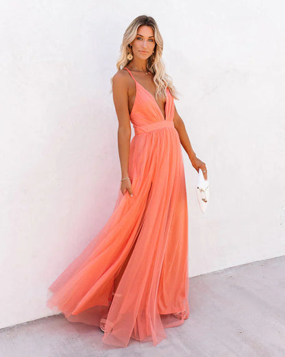 Patrec | Dress women elegant maxi dress